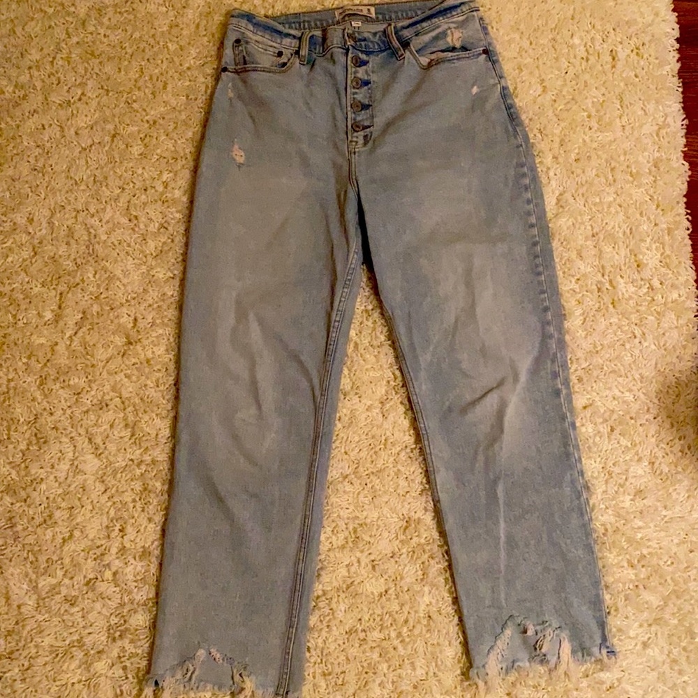 Abercrombie & Fitch Light Blue Straight Leg Jeans